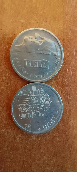 Lote de monedas antiguas pesetas