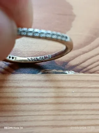 Anel Pandora Prata 925 T. 50