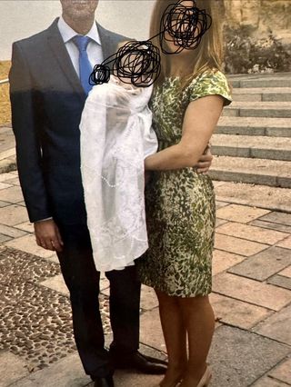 Vestido Matilde Cano verde estampado