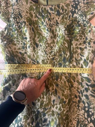 Vestido Matilde Cano verde estampado