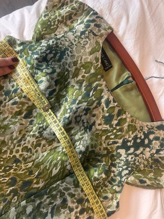 Vestido Matilde Cano verde estampado