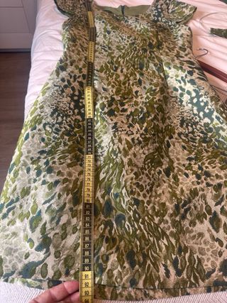 Vestido Matilde Cano verde estampado