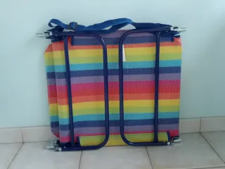 Hamaca Tumbona Silla Plegable Multicolor NUEVA