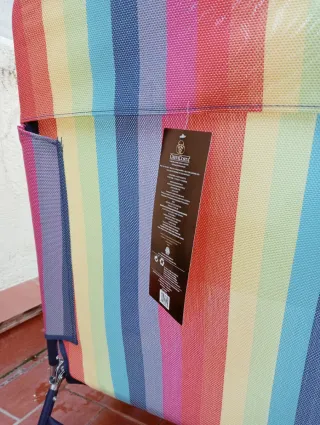 Hamaca Tumbona Silla Plegable Multicolor NUEVA