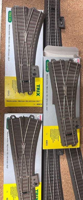 Conjunto desvios y rectas.