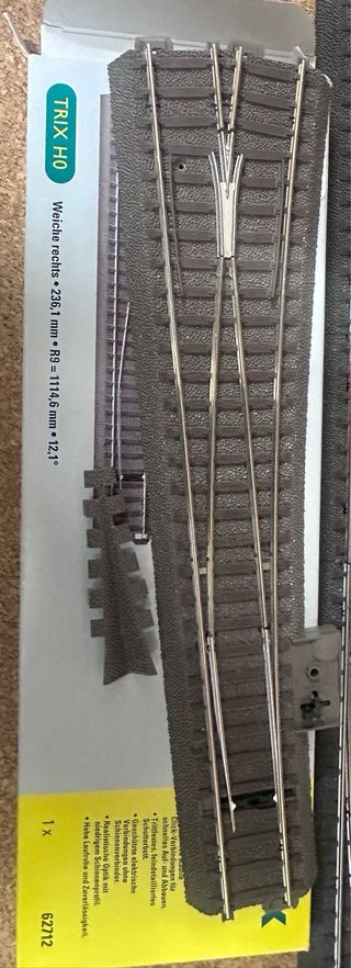 Conjunto desvios y rectas.