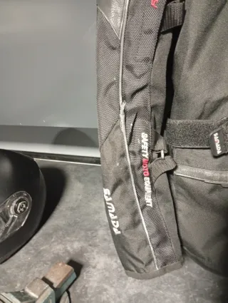 Chaqueta Moto Hombre Negra Touring