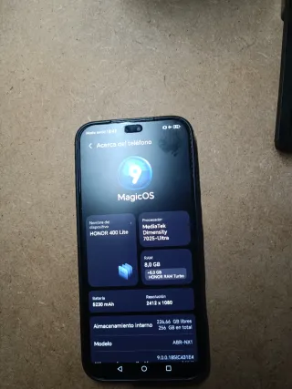 Honor 400 Lite 5G Plata