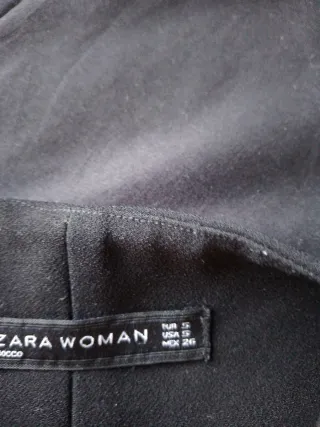 Falda short negro volantes