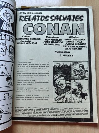 RELATOS SALVAJES 5 - CONAN EL BARBARO - Vertice