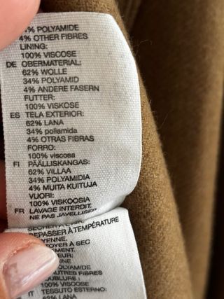 Abrigo oversize mujer marrón