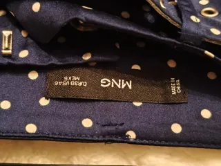 Pantalón ancho Mango Talla M lunares