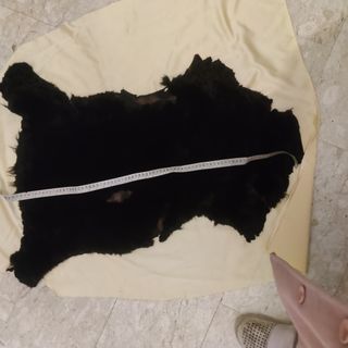 Pelle di agnello nera con sfumature marroni