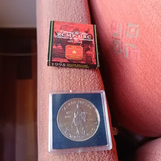Moneda Dólar Canadiense Plata 1998 RCMP