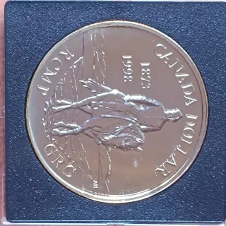 Moneda Dólar Canadiense Plata 1998 RCMP