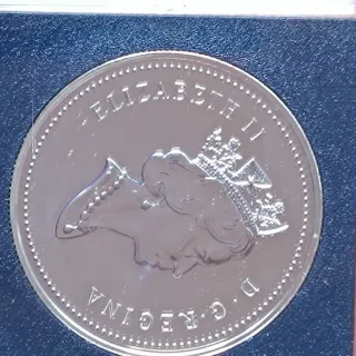 Moneda Dólar Canadiense Plata 1998 RCMP