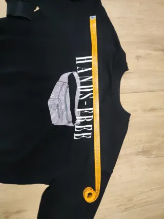 Sudadera Bershka Hands-Free Negra