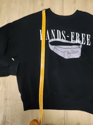 Sudadera Bershka Hands-Free Negra