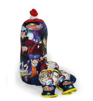 Saco y guantes boxeo infantil Beyblade