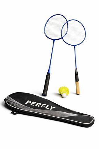 Raquetas de bádminton Perfly con funda y volante