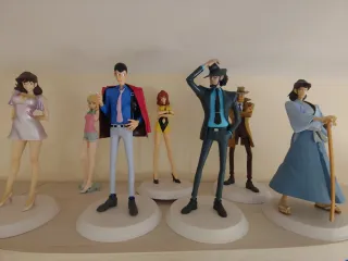 Lote de 7 figuras Lupin III , descatalogadas