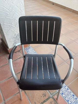 Conjunto mesa comedor y 6 sillas jardín