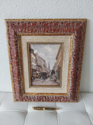 Cuadro Sisley Marco Madera y Pan de Oro