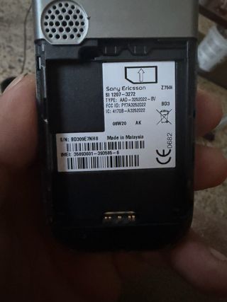 Sony Ericsson Argento/Marrone