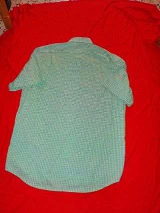 Camisa Lacoste Manga Corta Verde Talla  L