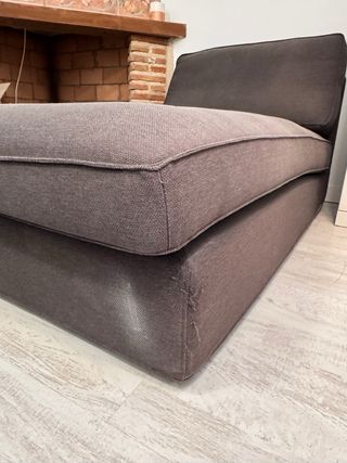 Chaiselongue KIVIK Ikea tela marrón