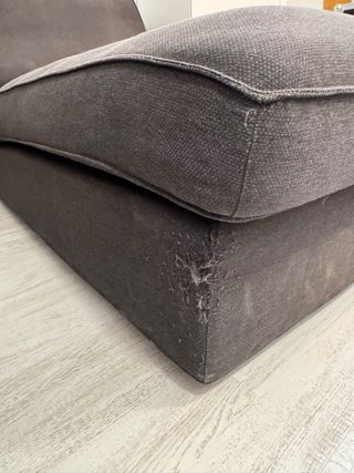 Chaiselongue KIVIK Ikea tela marrón