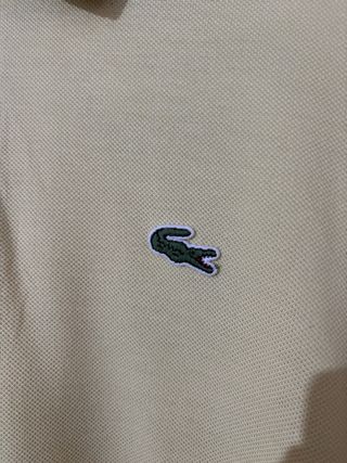 Polo Lacoste Amarillo Pastel Talla 6 Hombre