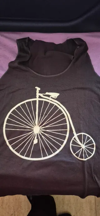Camiseta Tirantes Mujer Talla L/M Bicicleta Vintag