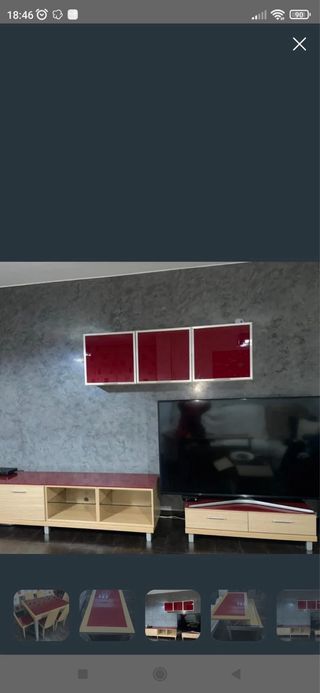 comedor completo , mueble televisor , mesas