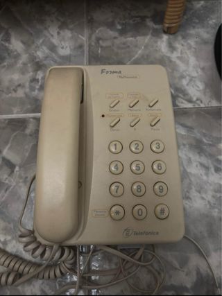 Teléfono fijo Forma beige