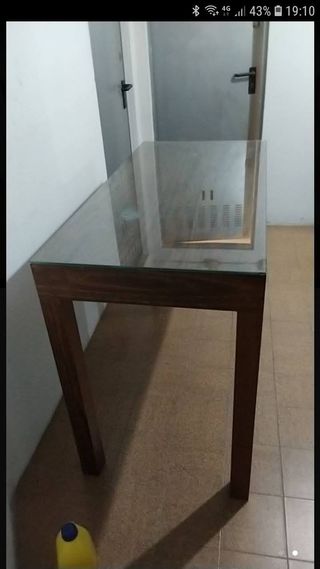 Mesa madera pino maciza resistente