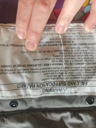 Mochila Boba Porteo Gris Estampado