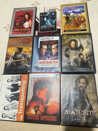 Lote 10 Películas DVD Acción/Aventura/Drama