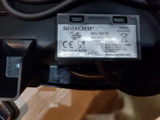 Piastra elettrica SilverCrest 1000W