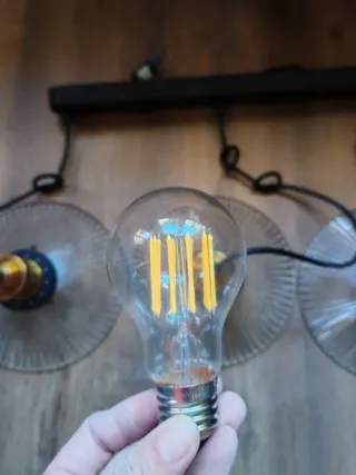 Lámpara colgante salón cristal y metal