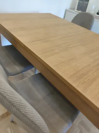 Mesa comedor extensible madera