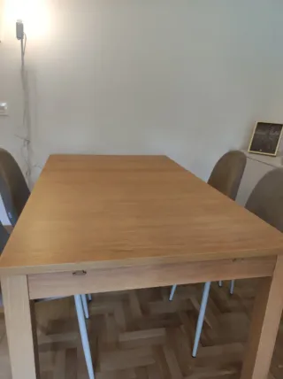 Mesa comedor extensible madera