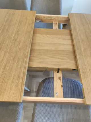 Mesa comedor extensible madera