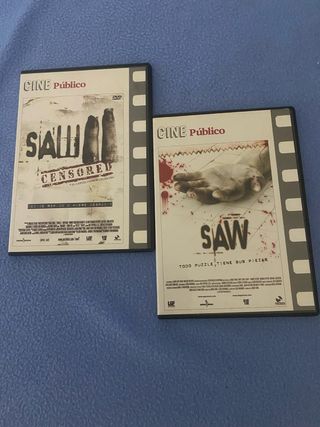2 Películas Saw DVD (Español)