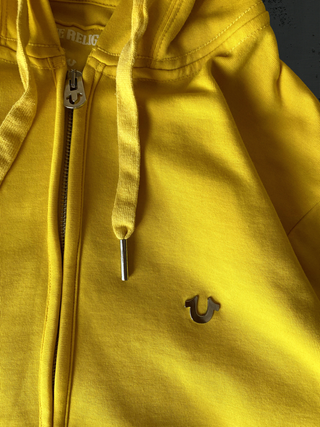 True Religion Sudadera Cremallera Amarilla M