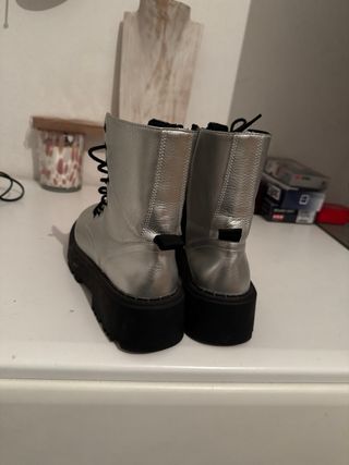 Anfibi Zara Argento Donna