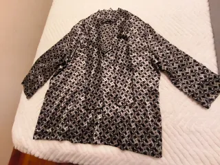 Camisa Zara T M Negro y Dorado