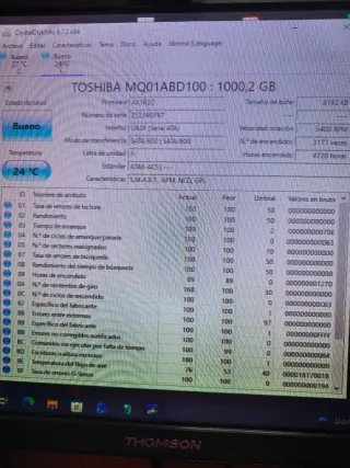 Disco Duro Toshiba 1TB MQ01ABD100