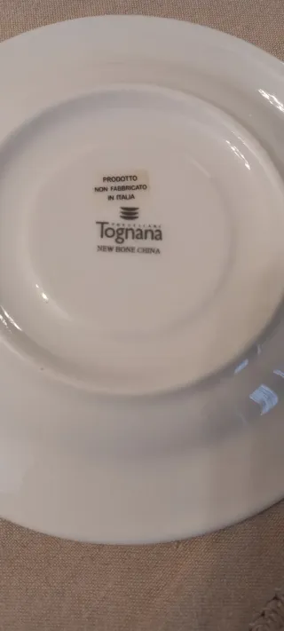 Coppia Tazze Tognana in ceramica bianca