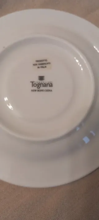 Coppia Tazze Tognana in ceramica bianca